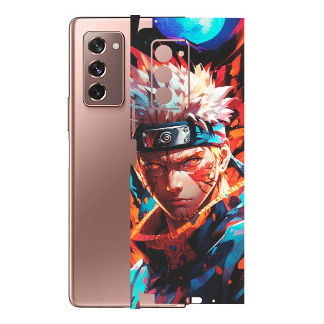 Samsung M/F/Note/Flip and C Phone Skins (All Models) - Anime Ferocious Character - Matte Finish (M-44) Samsung Galaxy Z Fold 2