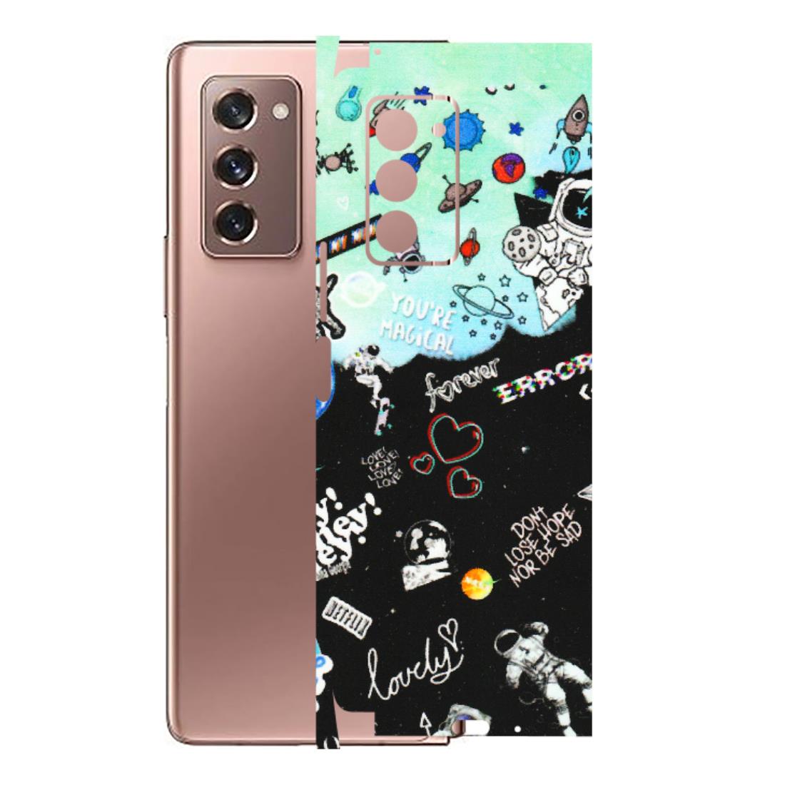 Samsung M/F/Note/Flip and C Phone Skins (All Models) - Living In A Space Dream - Matte Finish (M-46) Samsung Galaxy Z Fold 2