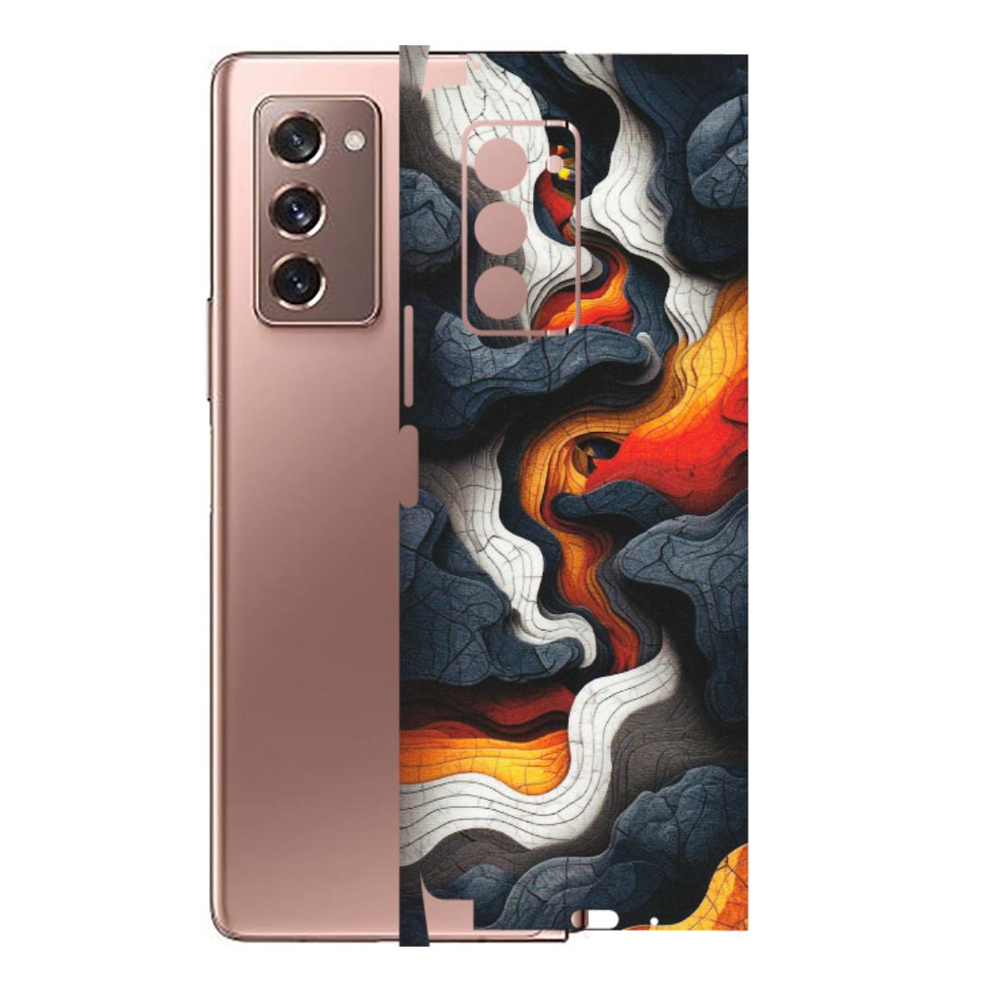Samsung M/F/Note/Flip and C Phone Skins (All Models) - Abstract Volcanic Layers - Matte Finish (M-52) Samsung Galaxy Z Fold 2