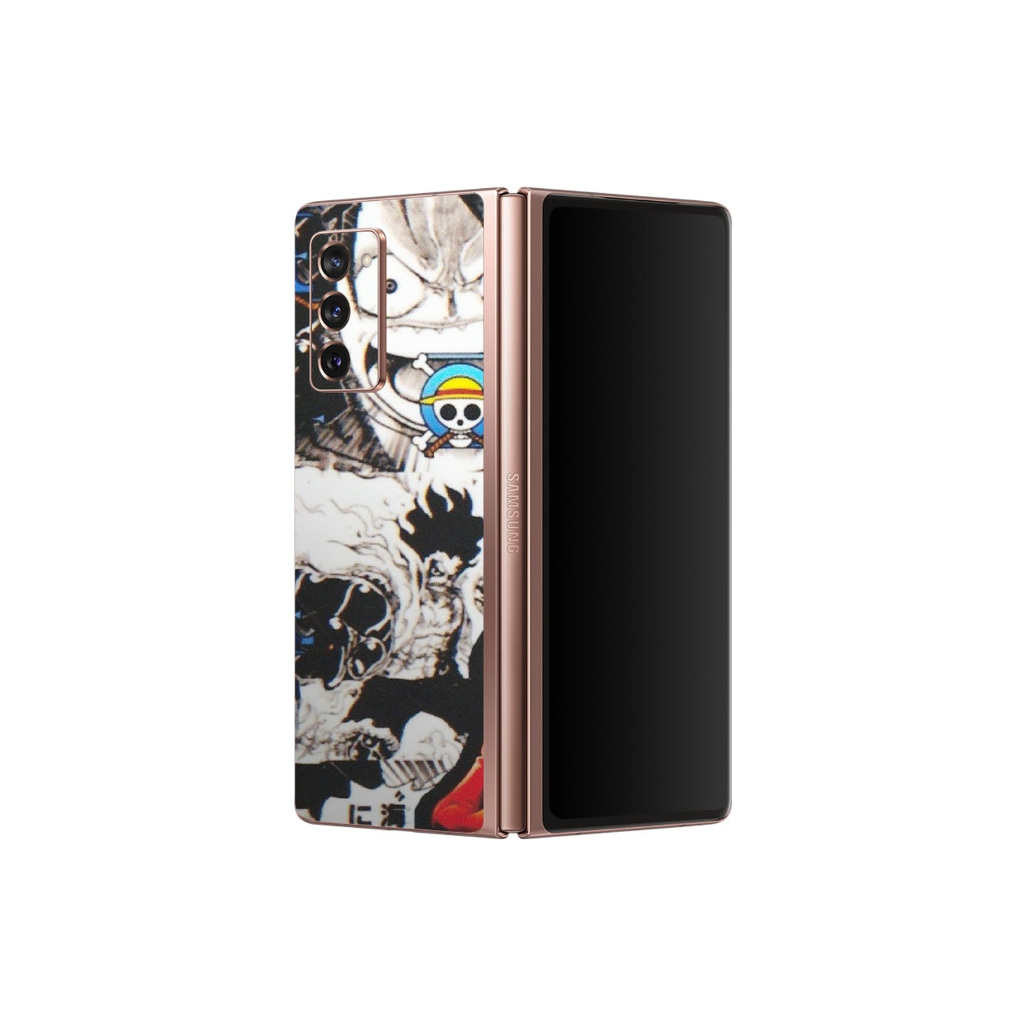 Samsung M/F/Note/Flip and C Phone Skins (All Models) - One Piece B&W - Matte Finish (M-63) Samsung Galaxy Z Fold 2