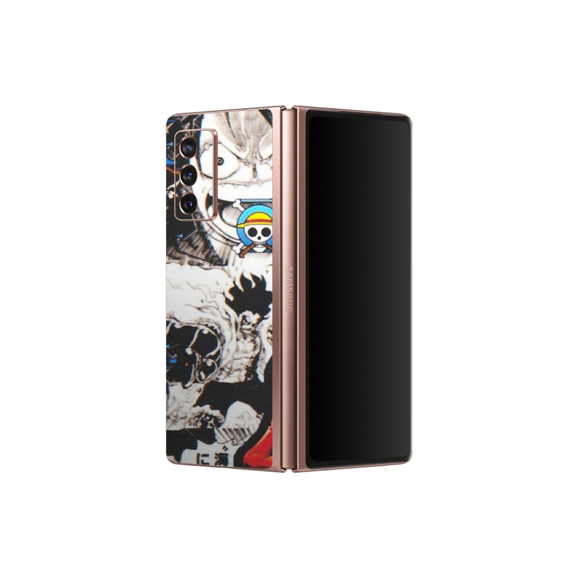 Samsung M/F/Note/Flip and C Phone Skins (All Models) - One Piece B&W - Matte Finish (M-63) Samsung Galaxy Z Fold 2
