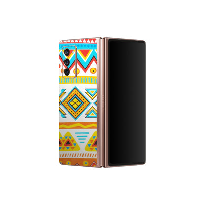 Samsung M/F/Note/Flip and C Phone Skins (All Models) - Mexican Abstract - Matte Finish (M-71) Samsung Galaxy Z Fold 2