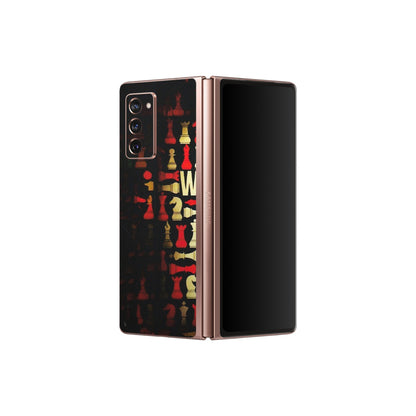 Samsung M/F/Note/Flip and C Phone Skins (All Models) - Born To Be King - Matte Finish (M-73) Samsung Galaxy Z Fold 2