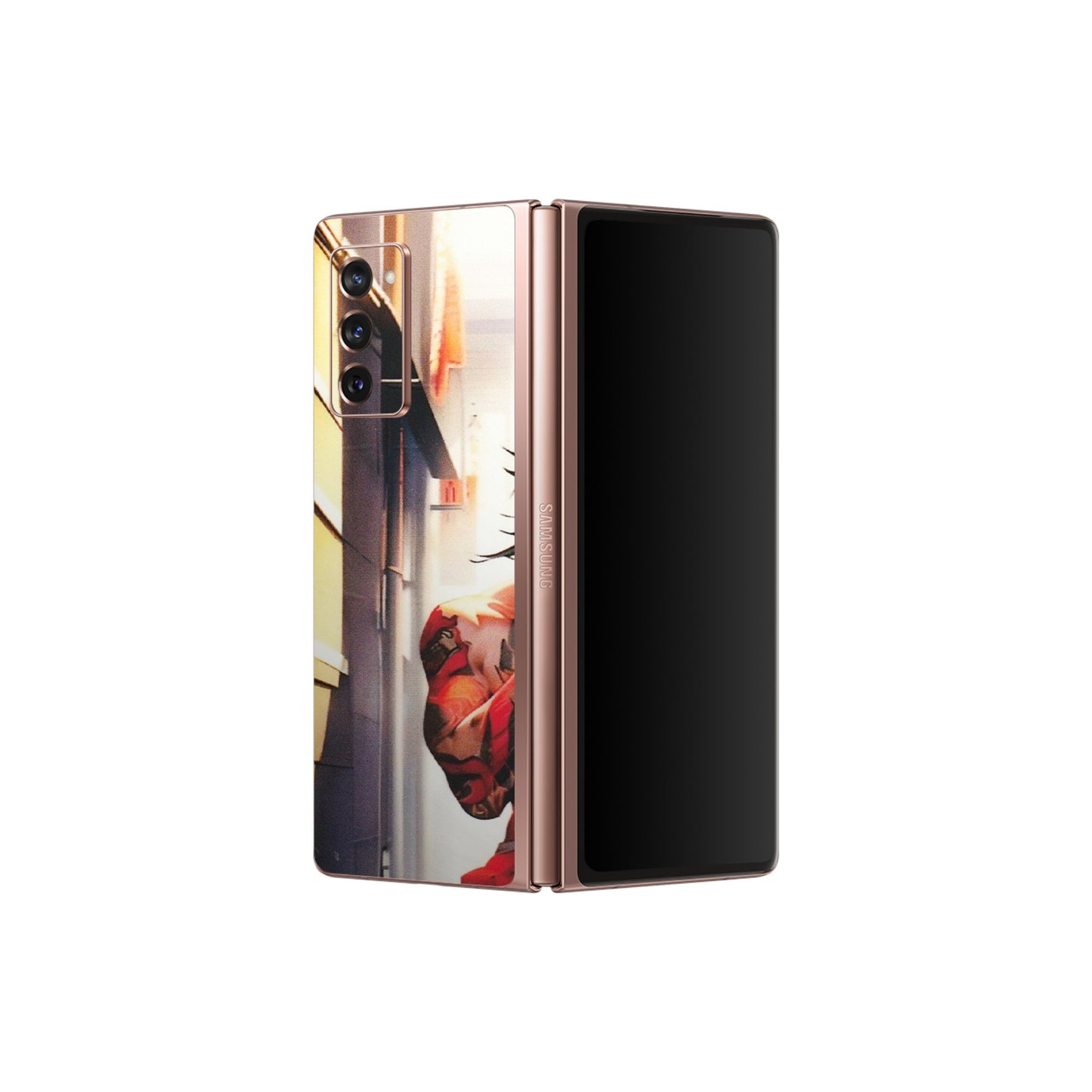 Samsung M/F/Note/Flip and C Phone Skins (All Models) - In the streets of Japan - Matte Finish (M-77) Samsung Galaxy Z Fold 2