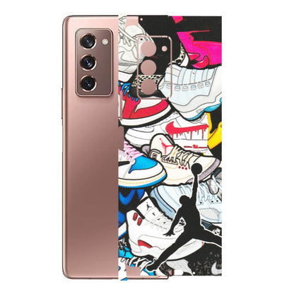 Samsung M/F/Note/Flip and C Phone Skins (All Models) - Jordan Sneakers Fan - Matte Finish (M-80) Samsung Galaxy Z Fold 2