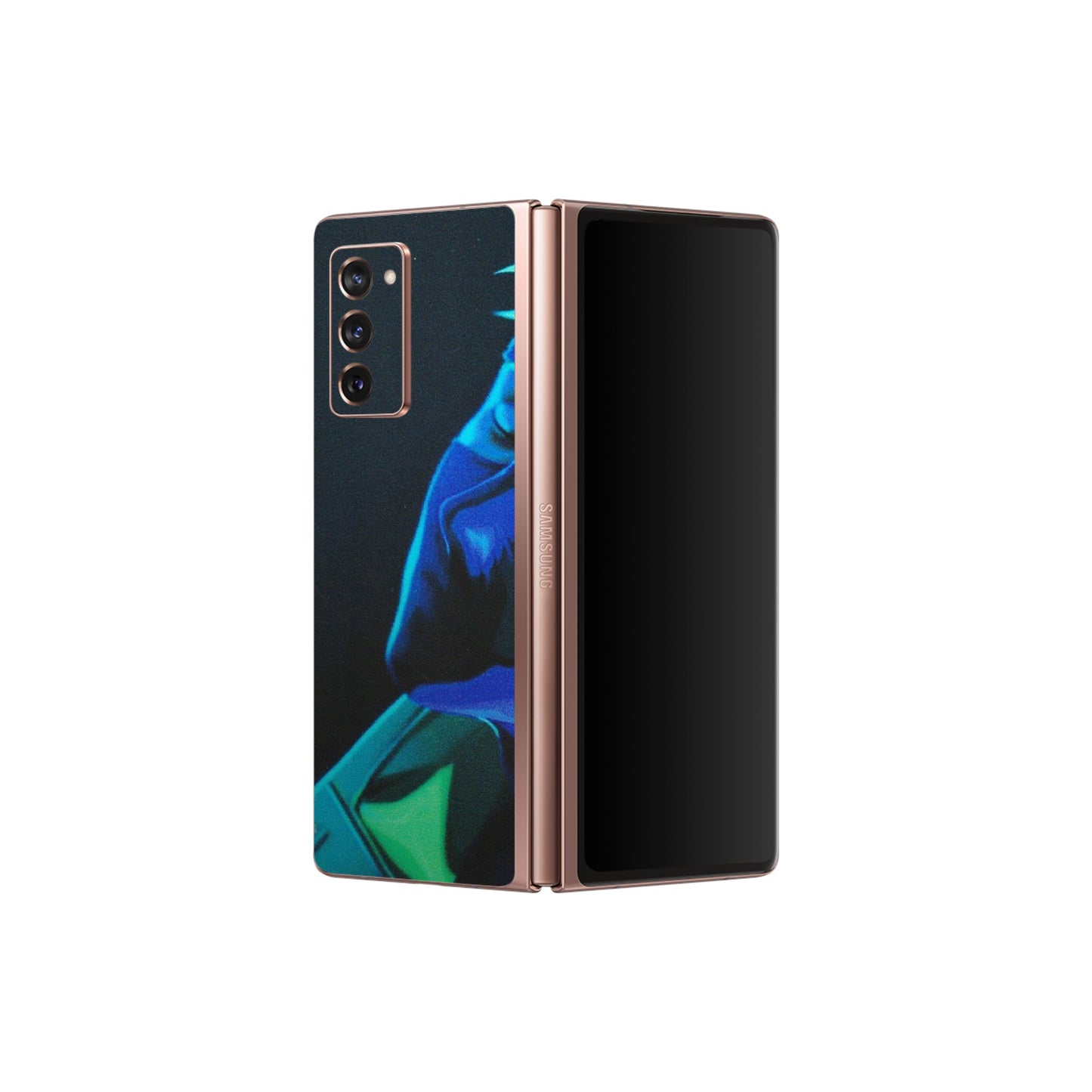 Samsung M/F/Note/Flip and C Phone Skins (All Models) - Evil Anime Look - Matte Finish (M-90) Samsung Galaxy Z Fold 2