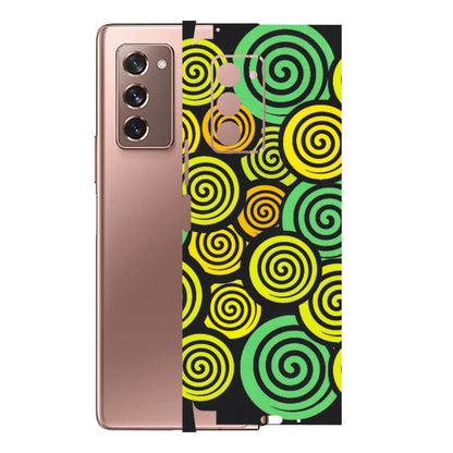 Samsung M/F/Note/Flip and C Phone Skins (All Models) - Crazy Spiral - Matte Finish (M-91) Samsung Galaxy Z Fold 2