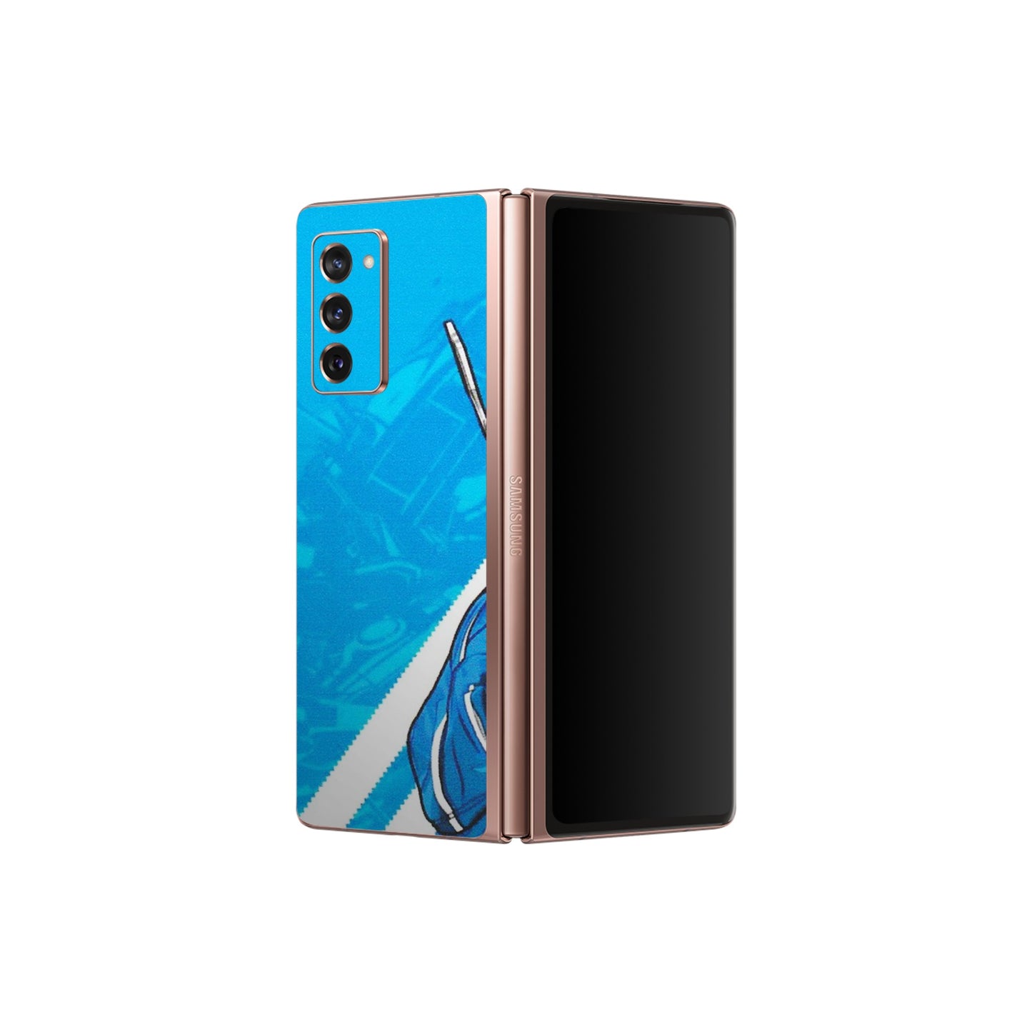 Samsung M/F/Note/Flip and C Phone Skins (All Models) - Battle of Adidas - Matte Finish (M-98) Samsung Galaxy Z Fold 2