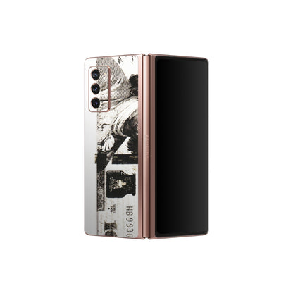 Samsung M/F/Note/Flip and C Phone Skins (All Models) - 100 Dollar Currency - Transparent Finish (T-01) Samsung Galaxy Z Fold 2