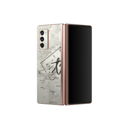 Samsung M/F/Note/Flip and C Phone Skins (All Models) - Travel Ticket - Transparent Finish (T-06) Samsung Galaxy Z Fold 2