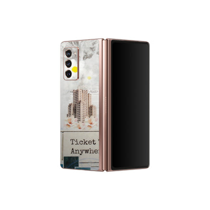 Samsung M/F/Note/Flip and C Phone Skins (All Models) - Travel Memories - Transparent Finish (T-09) Samsung Galaxy Z Fold 2