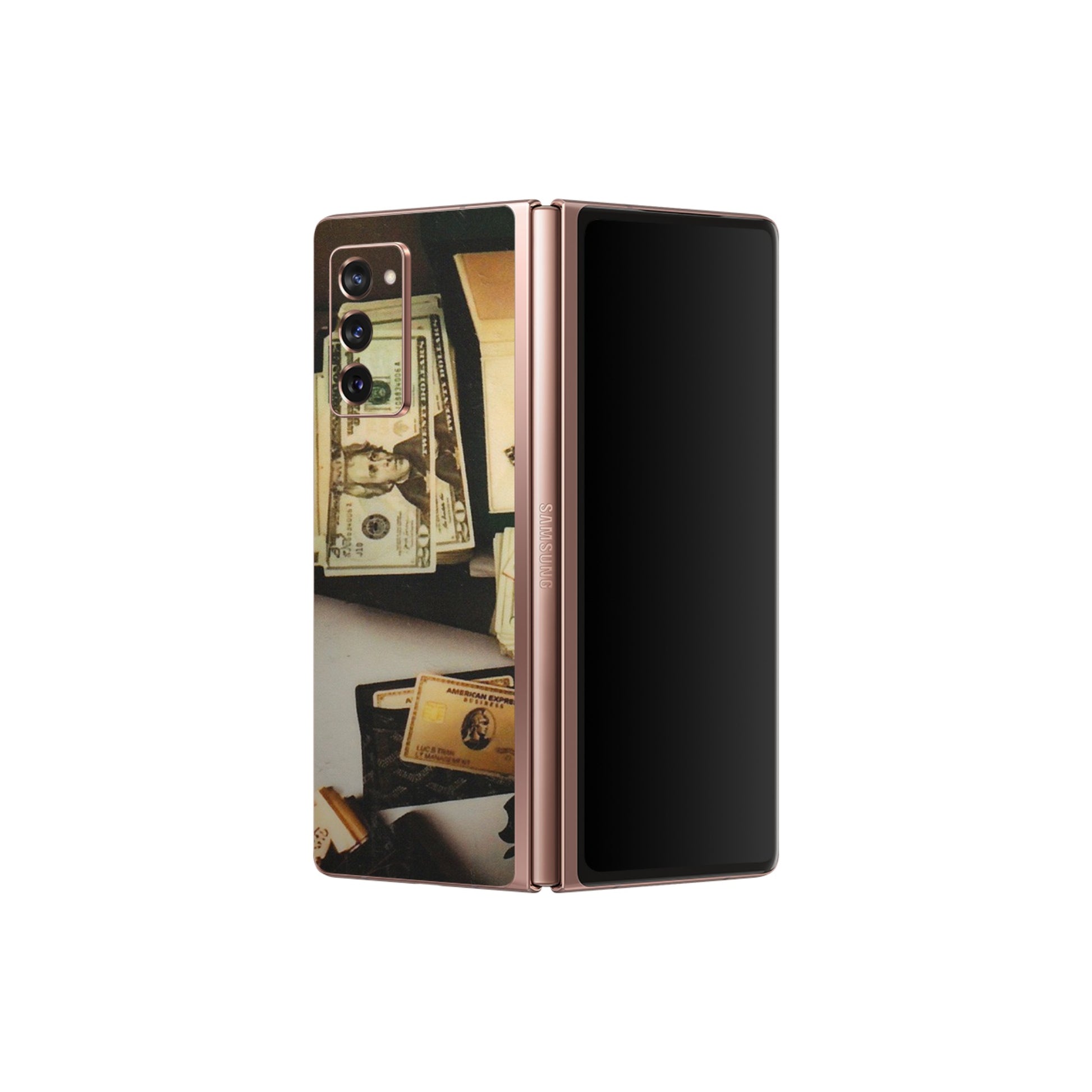 Samsung M/F/Note/Flip and C Phone Skins (All Models) - Luxury Lifestyle - Transparent Finish (T-11) Samsung Galaxy Z Fold 2