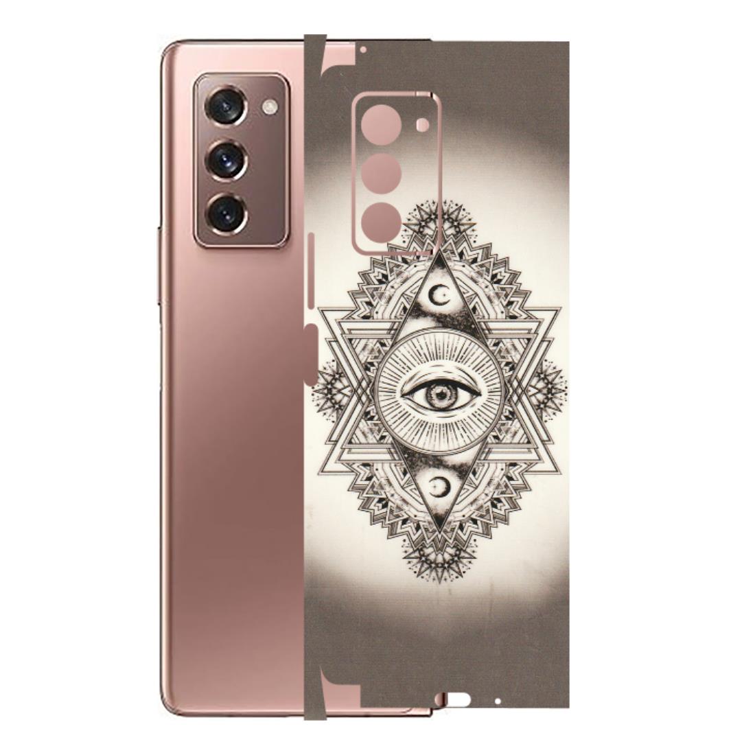 Samsung M/F/Note/Flip and C Phone Skins (All Models) - Illuminati Great Eye - Transparent Finish (T-14) Samsung Galaxy Z Fold 2