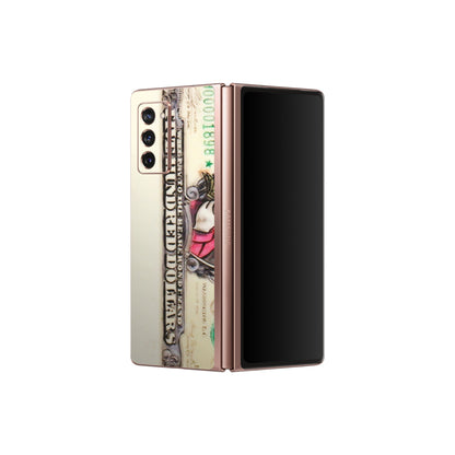Samsung M/F/Note/Flip and C Phone Skins (All Models) - Five Hundred Dollar Duck - Transparent Finish (T-15) Samsung Galaxy Z Fold 2