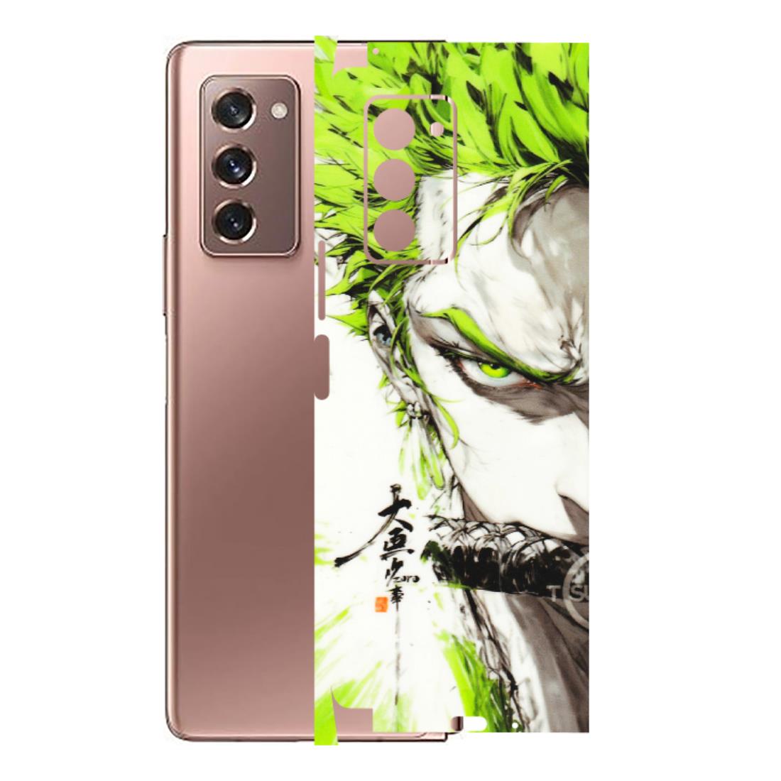 Samsung M/F/Note/Flip and C Phone Skins (All Models) - Roro Taku Anime - Transparent Finish (T-18) Samsung Galaxy Z Fold 2