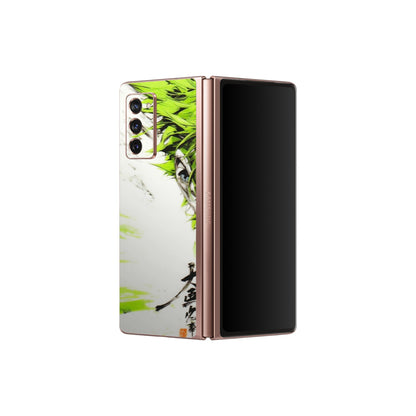 Samsung M/F/Note/Flip and C Phone Skins (All Models) - Roro Taku Anime - Transparent Finish (T-18) Samsung Galaxy Z Fold 2