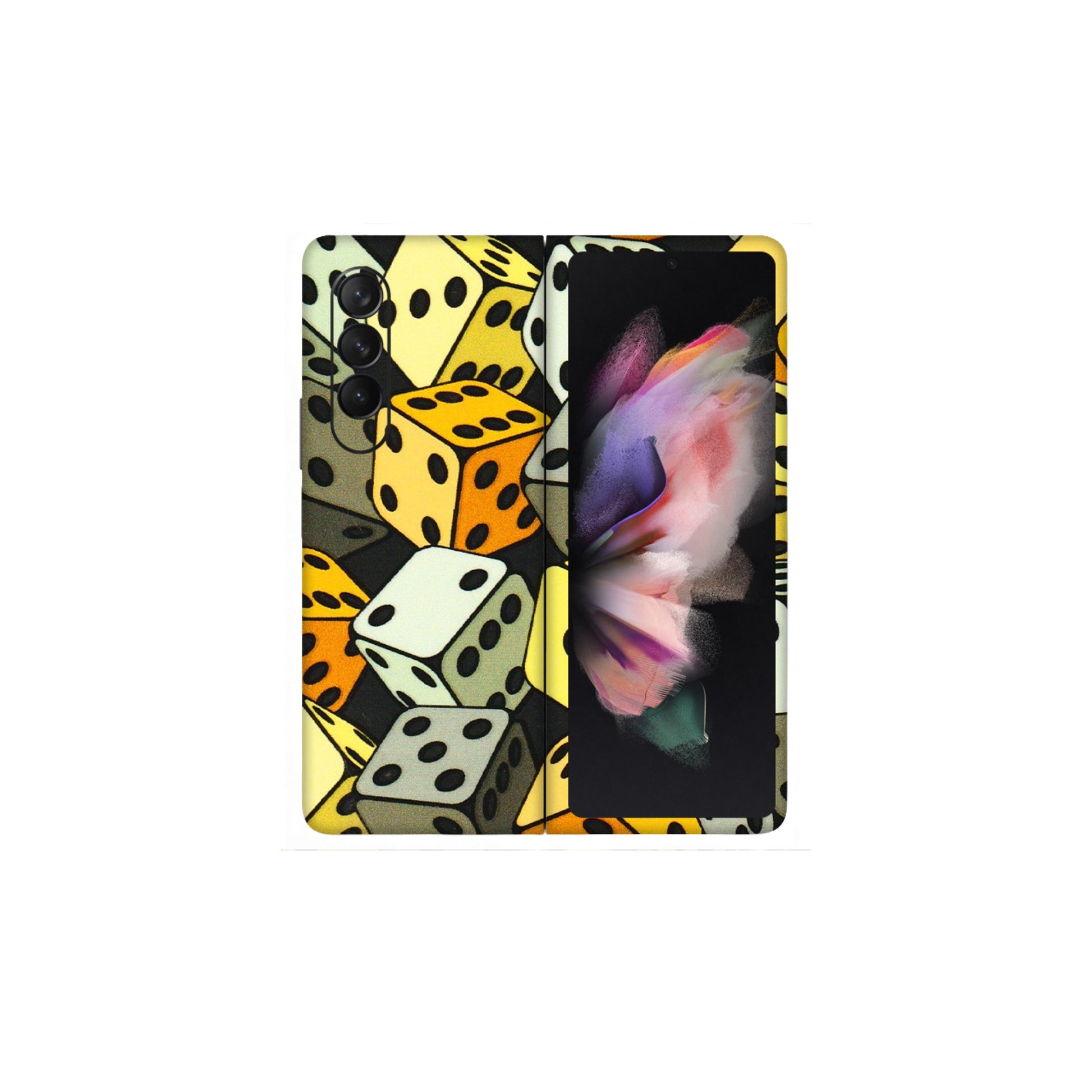 Samsung M/F/Note/Flip and C Phone Skins (All Models) - Dices Of Life - 3D Embossed Finish (L-04) Samsung Galaxy Z Fold 3