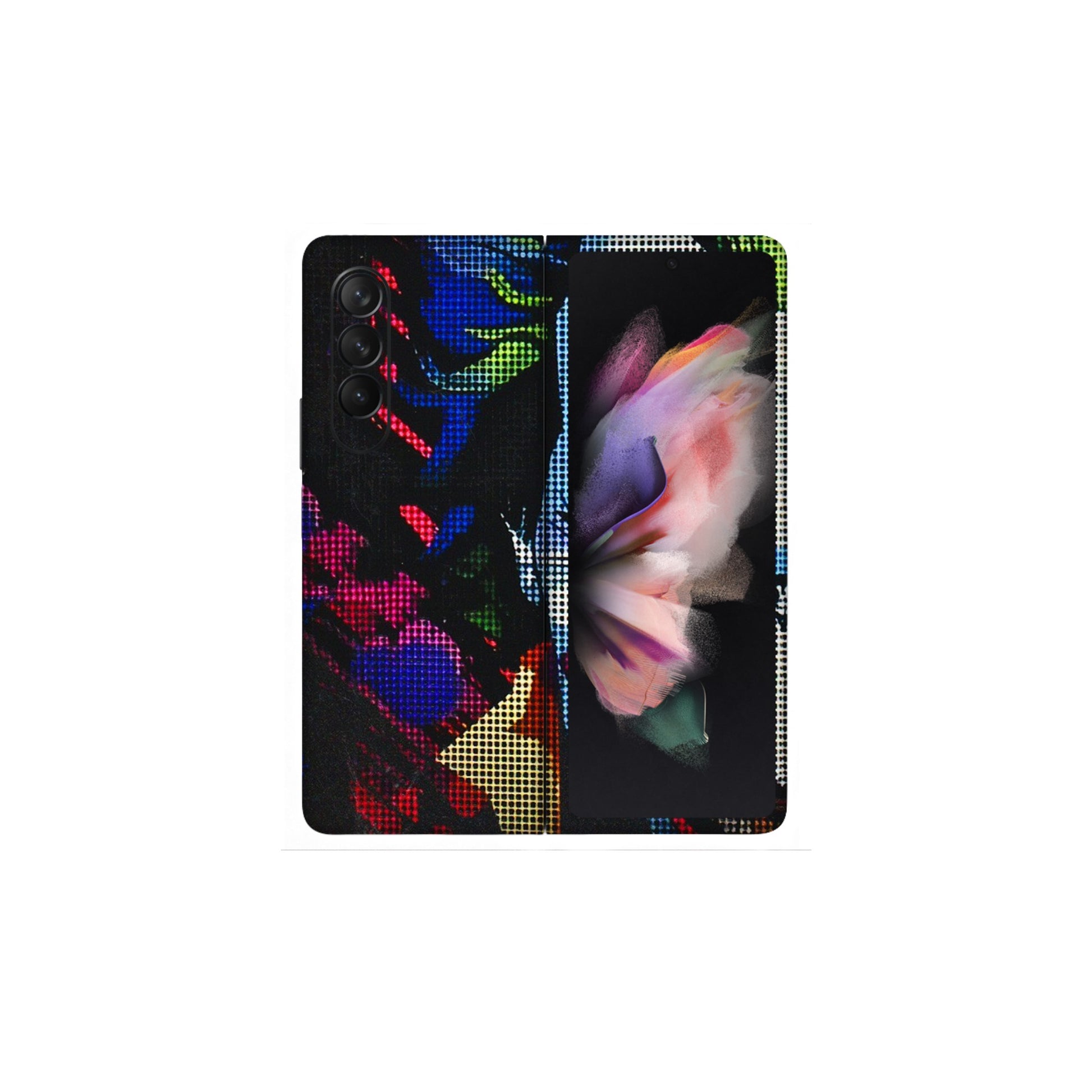 Samsung M/F/Note/Flip and C Phone Skins (All Models) - Joker Dot Matrix - 3D Embossed Finish (L-08) Samsung Galaxy Z Fold 3