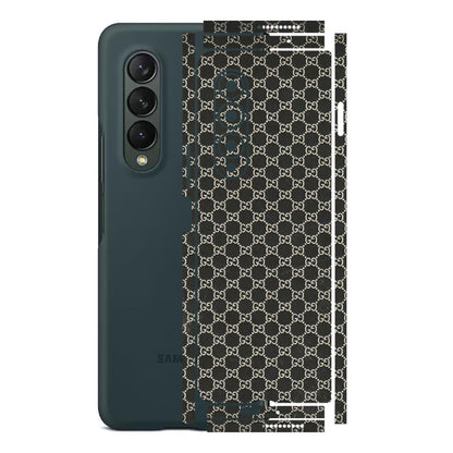Samsung M/F/Note/Flip and C Phone Skins (All Models) - Black G Print - 3D Embossed Finish (L-109) Samsung Galaxy Z Fold 3