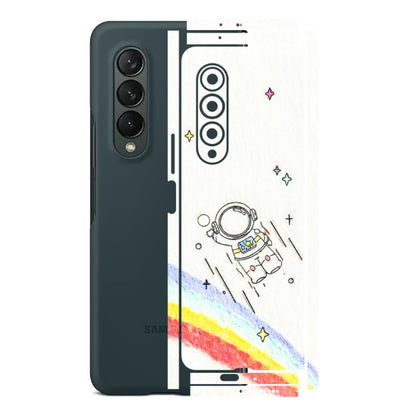Samsung M/F/Note/Flip and C Phone Skins (All Models) - Milkyway Astronaut - 3D Embossed Finish (L-110) Samsung Galaxy Z Fold 3