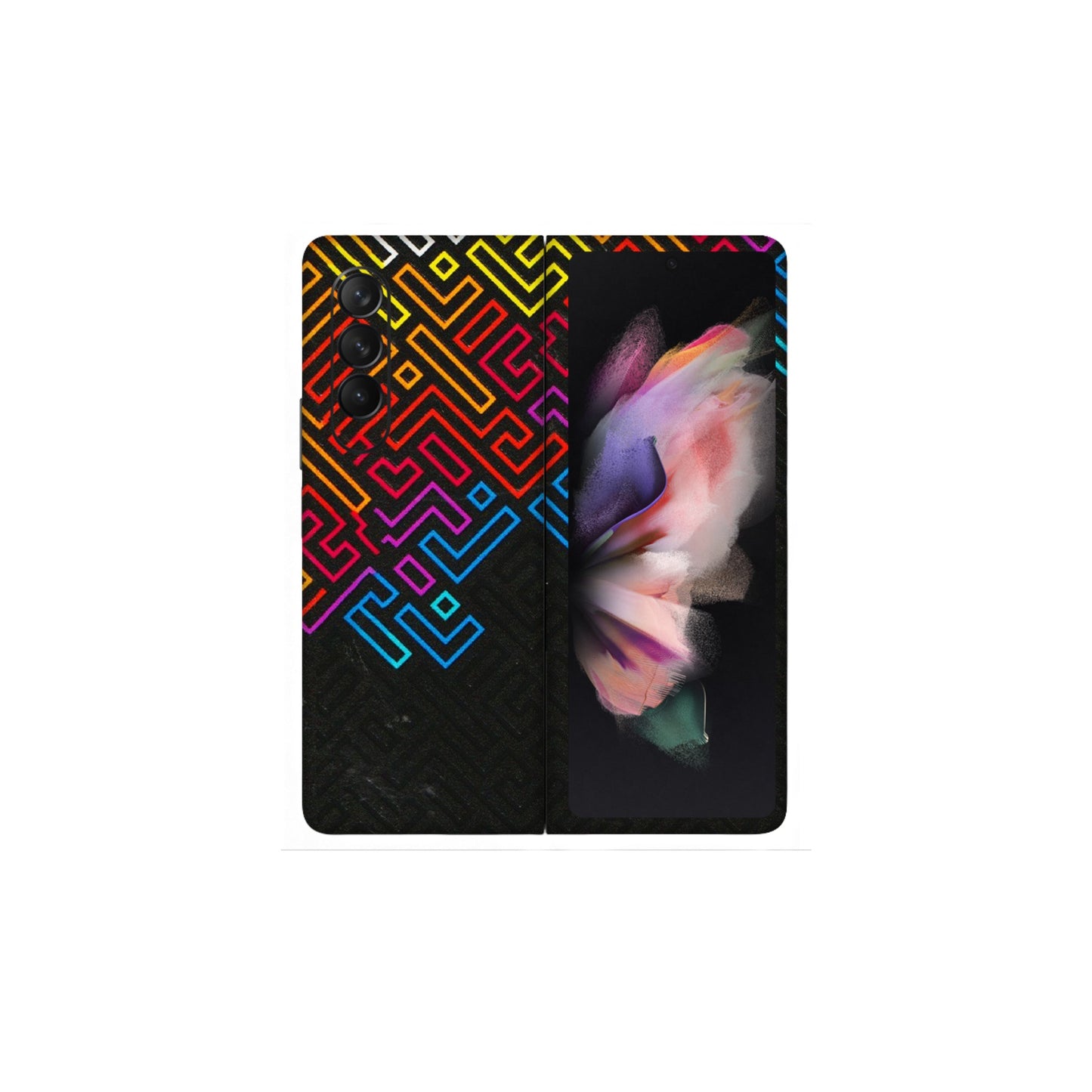 Samsung M/F/Note/Flip and C Phone Skins (All Models) - Dotme Pattern Art - 3D Embossed Finish (L-121) Samsung Galaxy Z Fold 3