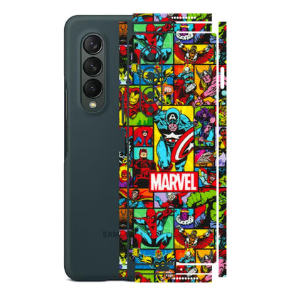 Samsung M/F/Note/Flip and C Phone Skins (All Models) - MARVELOUS Comic Characters - 3D Embossed Finish (L-129) Samsung Galaxy Z Fold 3