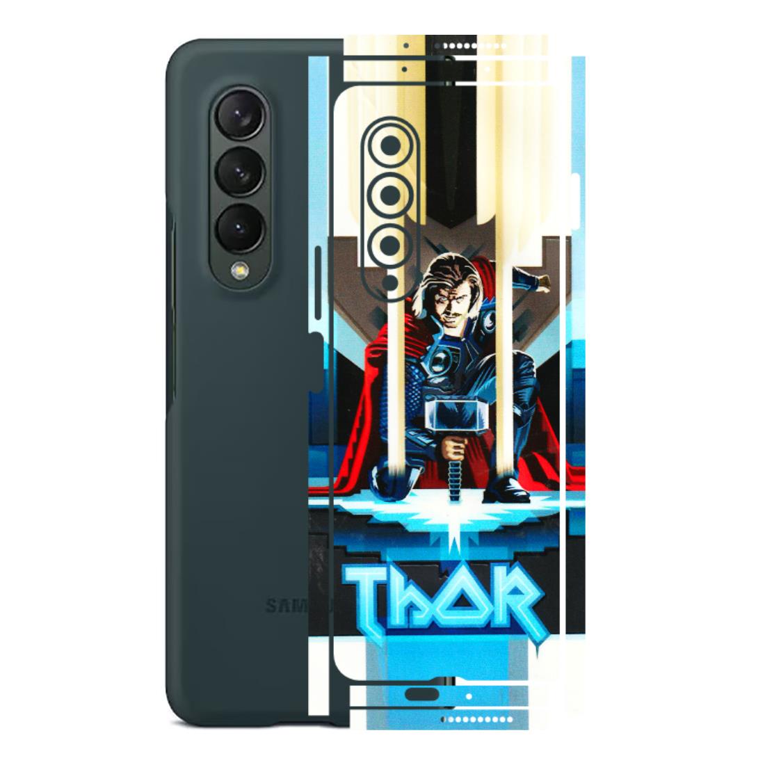 Samsung M/F/Note/Flip and C Phone Skins (All Models) - Thor - 3D Embossed Finish (L-137) Samsung Galaxy Z Fold 3