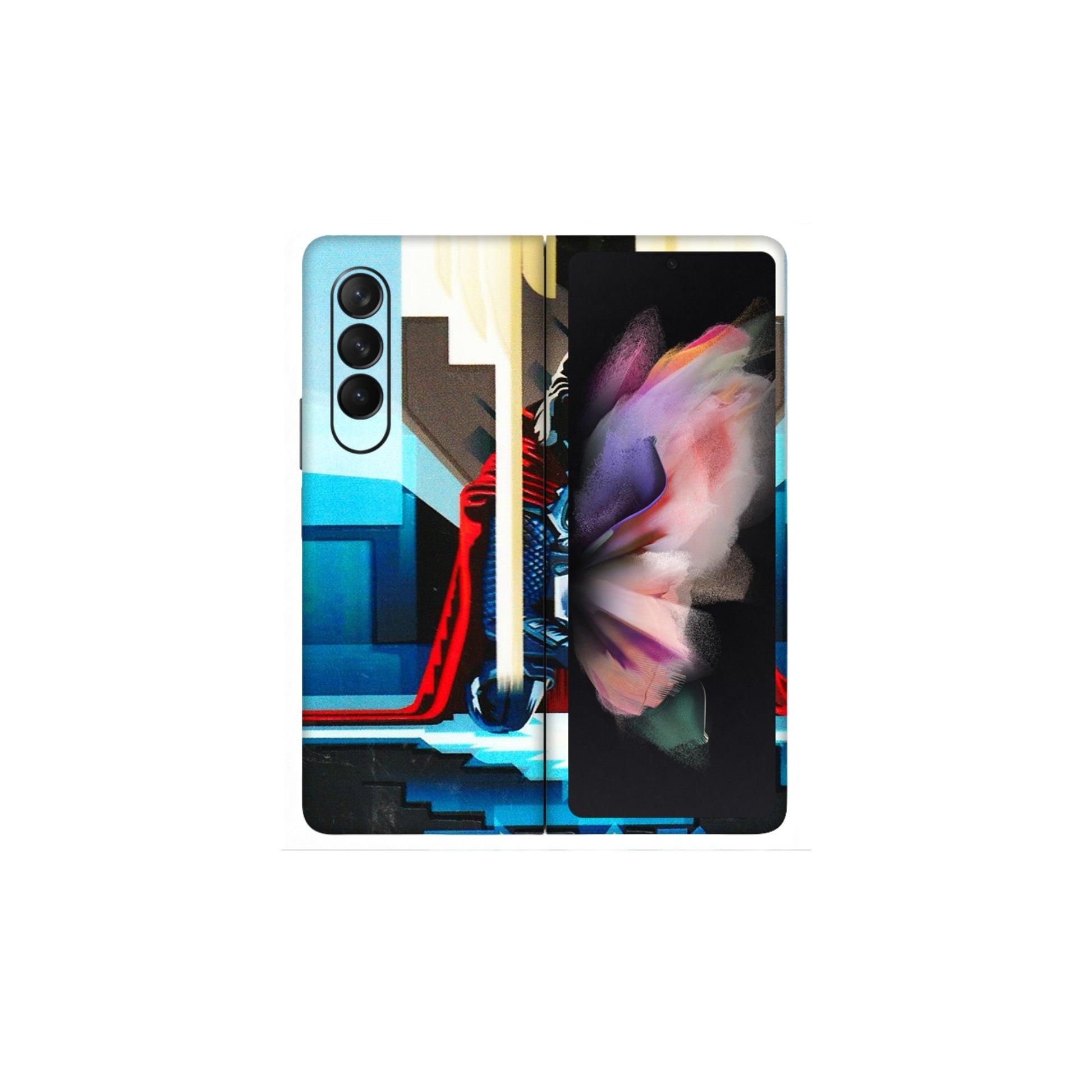 Samsung M/F/Note/Flip and C Phone Skins (All Models) - Thor - 3D Embossed Finish (L-137) Samsung Galaxy Z Fold 3