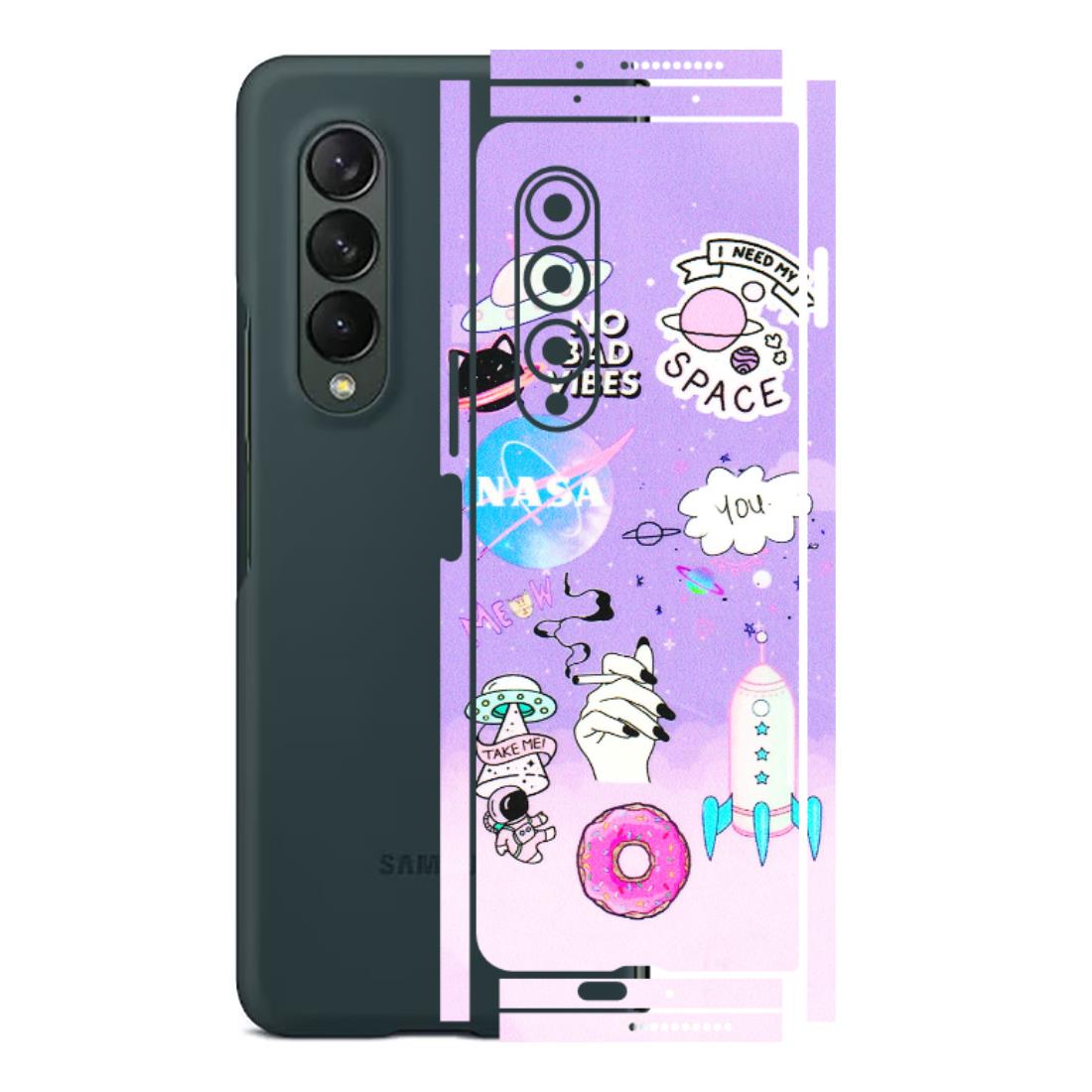 Samsung M/F/Note/Flip and C Phone Skins (All Models) - I Need My Nasa Skin - 3D Embossed Finish (L-149) Samsung Galaxy Z Fold 3