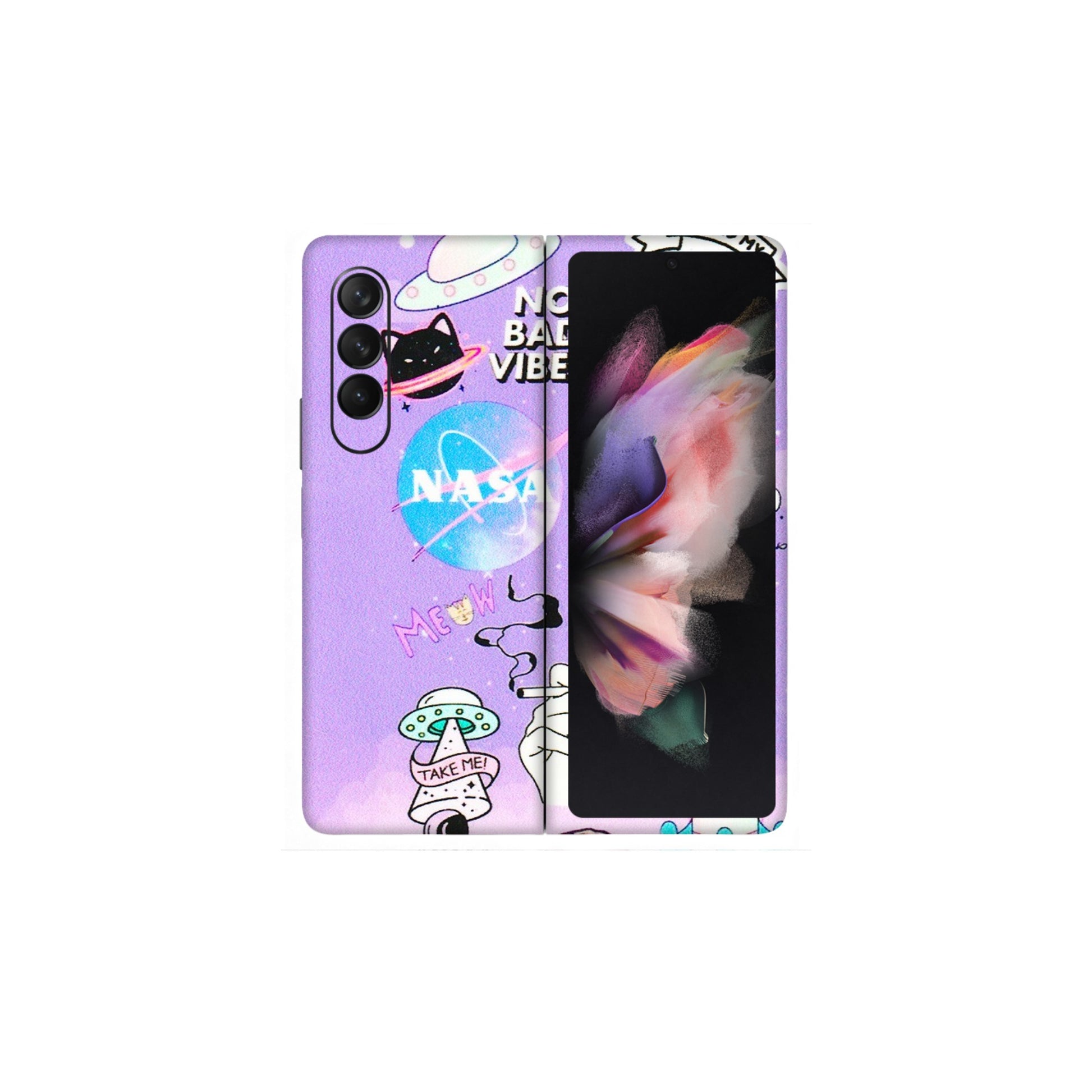 Samsung M/F/Note/Flip and C Phone Skins (All Models) - I Need My Nasa Skin - 3D Embossed Finish (L-149) Samsung Galaxy Z Fold 3