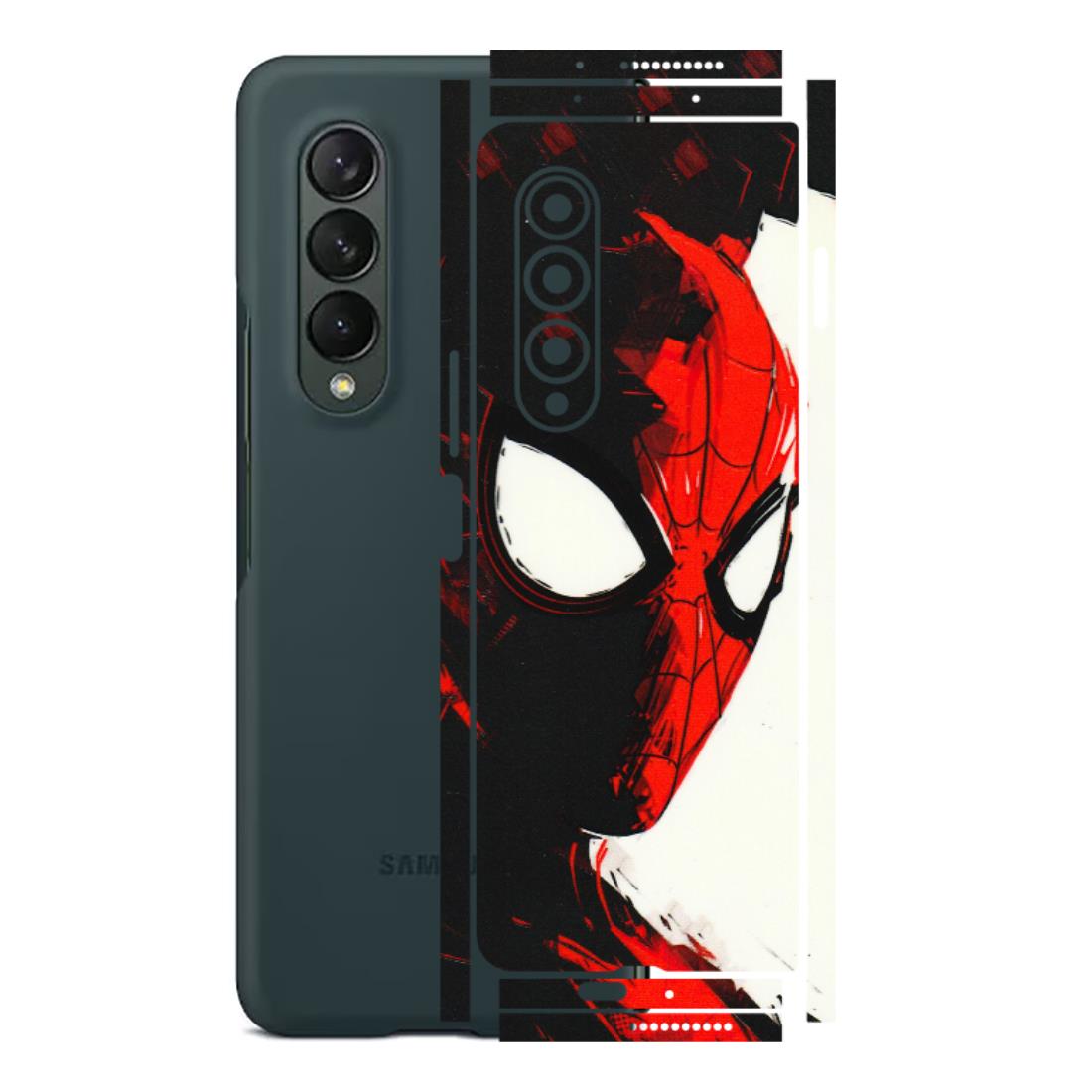 Samsung M/F/Note/Flip and C Phone Skins (All Models) - Spiderman Killer Face - 3D Embossed Finish (L-17) Samsung Galaxy Z Fold 3