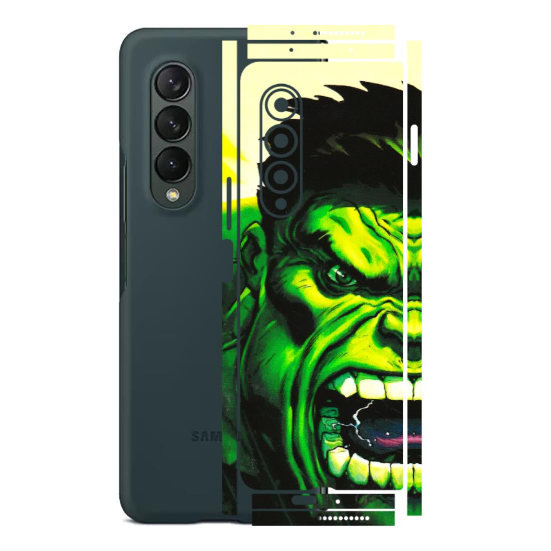Samsung M/F/Note/Flip and C Phone Skins (All Models) - Hulk - 3D Embossed Finish (L-180) Samsung Galaxy Z Fold 3