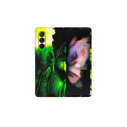 Samsung M/F/Note/Flip and C Phone Skins (All Models) - Hulk - 3D Embossed Finish (L-180) Samsung Galaxy Z Fold 3