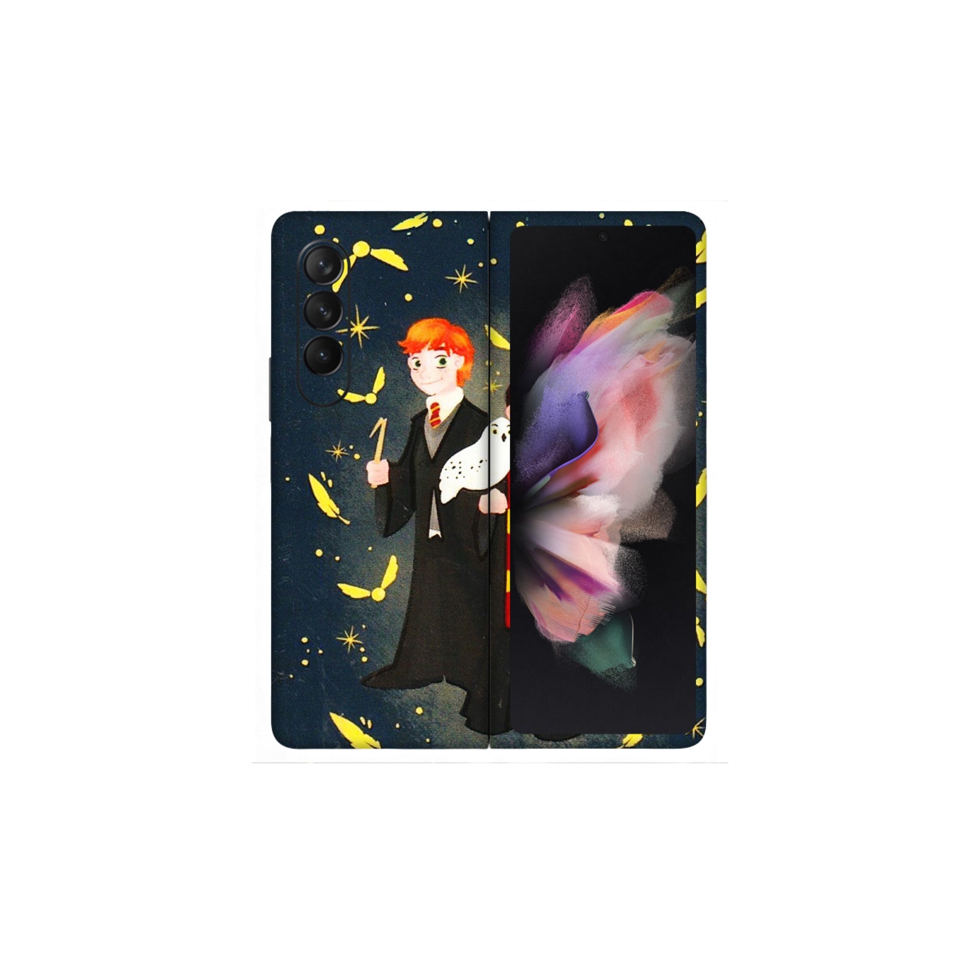 Samsung M/F/Note/Flip and C Phone Skins (All Models) - Harry Potter - 3D Embossed Finish (L-183) Samsung Galaxy Z Fold 3