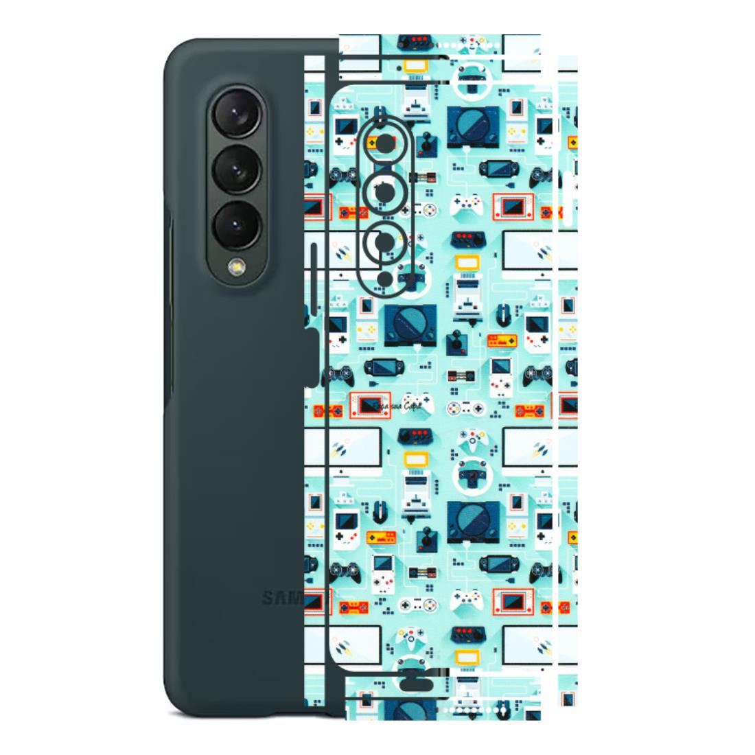 Samsung M/F/Note/Flip and C Phone Skins (All Models) - Gadgets Doodle - 3D Embossed Finish (L-184) Samsung Galaxy Z Fold 3