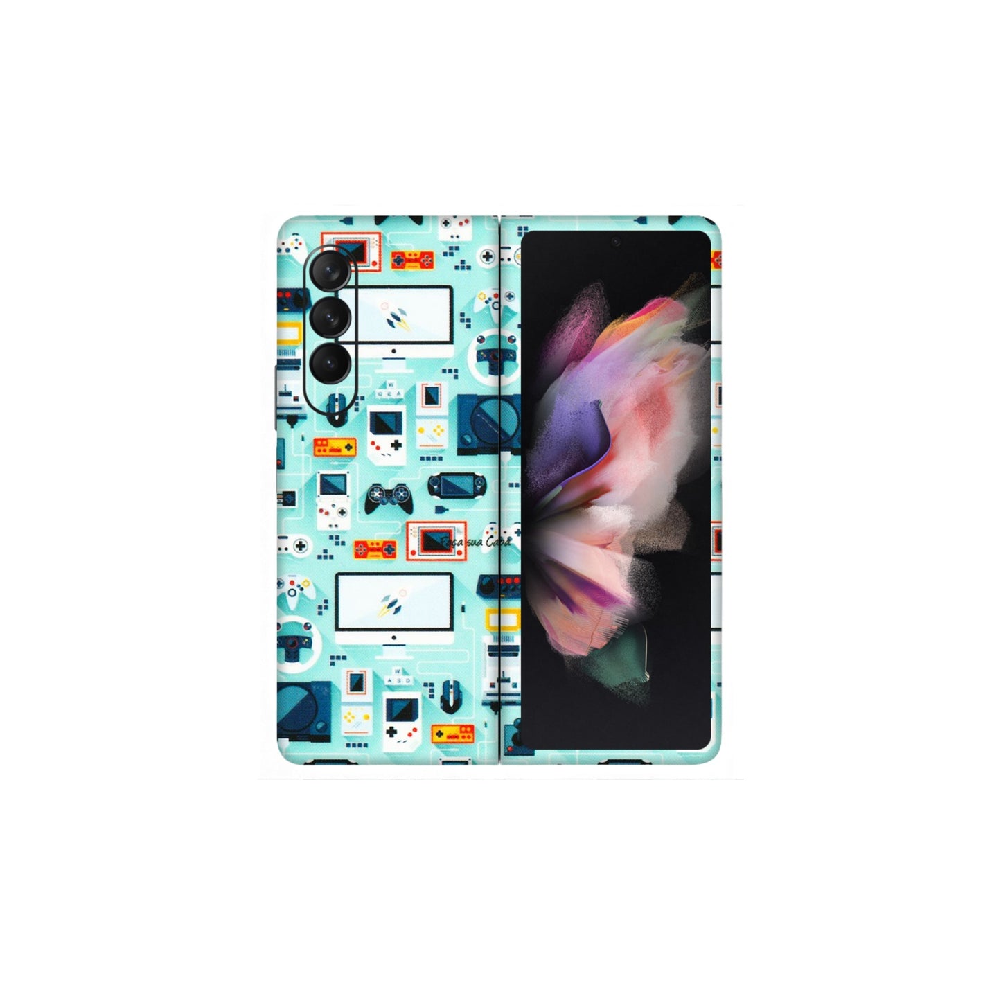 Samsung M/F/Note/Flip and C Phone Skins (All Models) - Gadgets Doodle - 3D Embossed Finish (L-184) Samsung Galaxy Z Fold 3