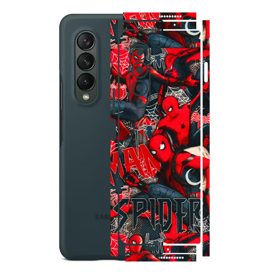 Samsung M/F/Note/Flip and C Phone Skins (All Models) - SpiderMan Cool - 3D Embossed Finish (L-188) Samsung Galaxy Z Fold 3