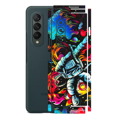 Samsung M/F/Note/Flip and C Phone Skins (All Models) - Astronaut Dope - 3D Embossed Finish (L-191) Samsung Galaxy Z Fold 3