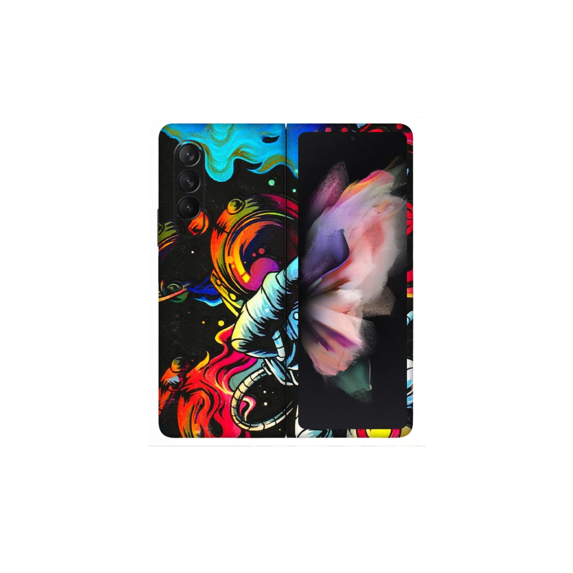 Samsung M/F/Note/Flip and C Phone Skins (All Models) - Astronaut Dope - 3D Embossed Finish (L-191) Samsung Galaxy Z Fold 3