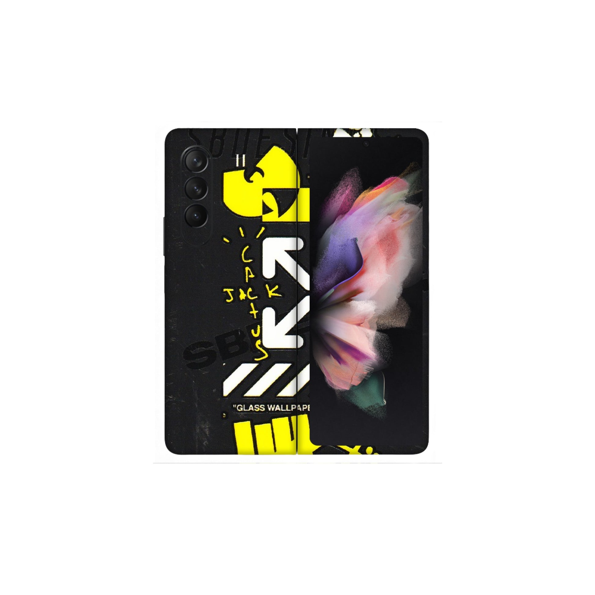 Samsung M/F/Note/Flip and C Phone Skins (All Models) - Anti Social Graffiti - 3D Embossed Finish (L-198) Samsung Galaxy Z Fold 3