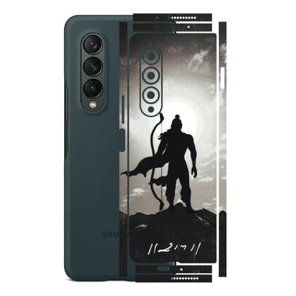 Samsung M/F/Note/Flip and C Phone Skins (All Models) - Jai Siya Ram - 3D Embossed Finish (L-200) Samsung Galaxy Z Fold 3