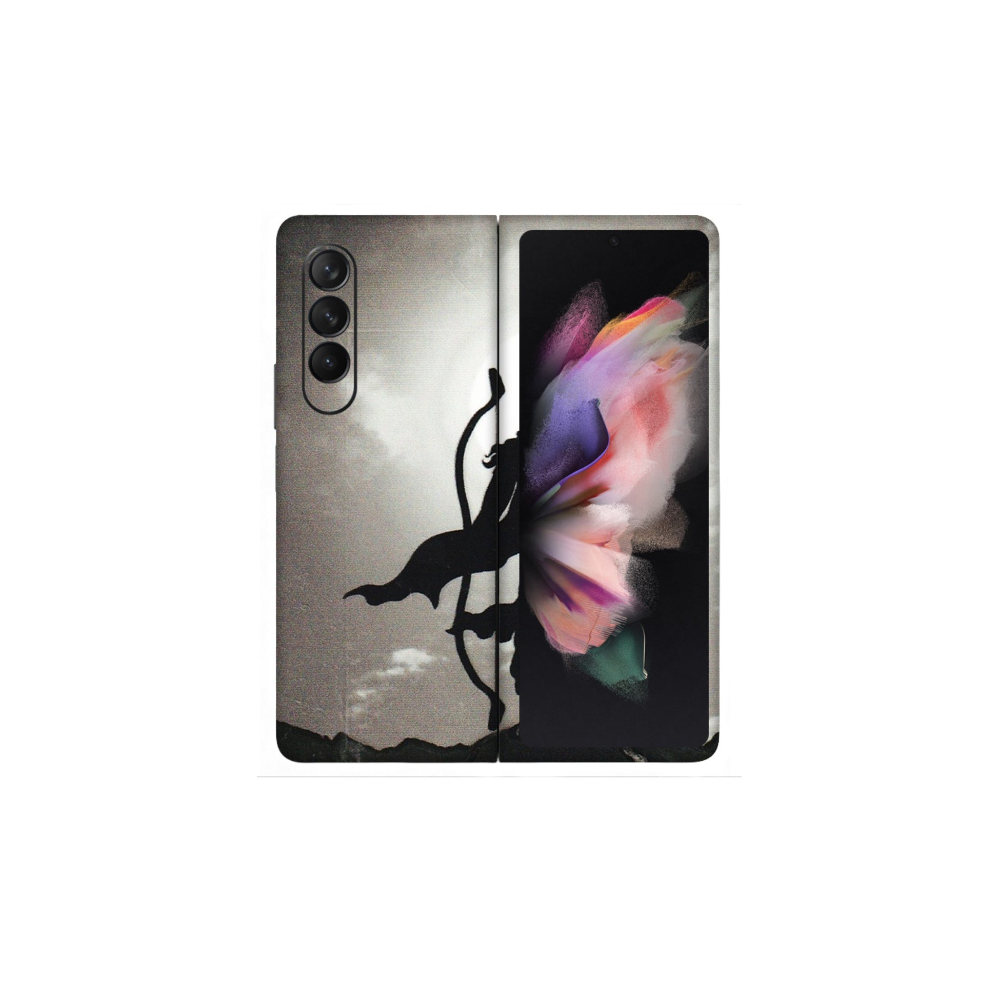 Samsung M/F/Note/Flip and C Phone Skins (All Models) - Jai Siya Ram - 3D Embossed Finish (L-200) Samsung Galaxy Z Fold 3