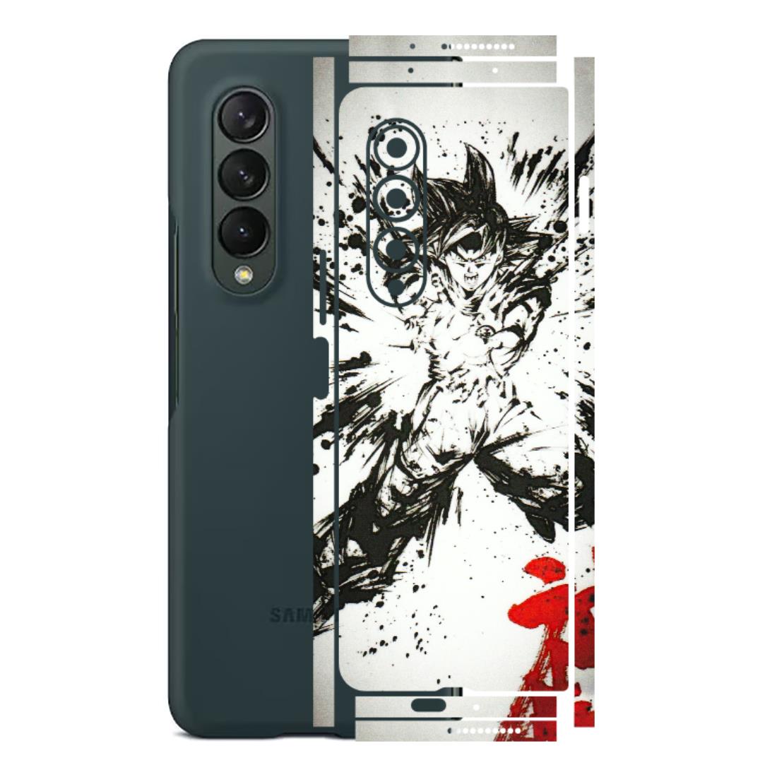 Samsung M/F/Note/Flip and C Phone Skins (All Models) - DBZ - 3D Embossed Finish (L-206) Samsung Galaxy Z Fold 3