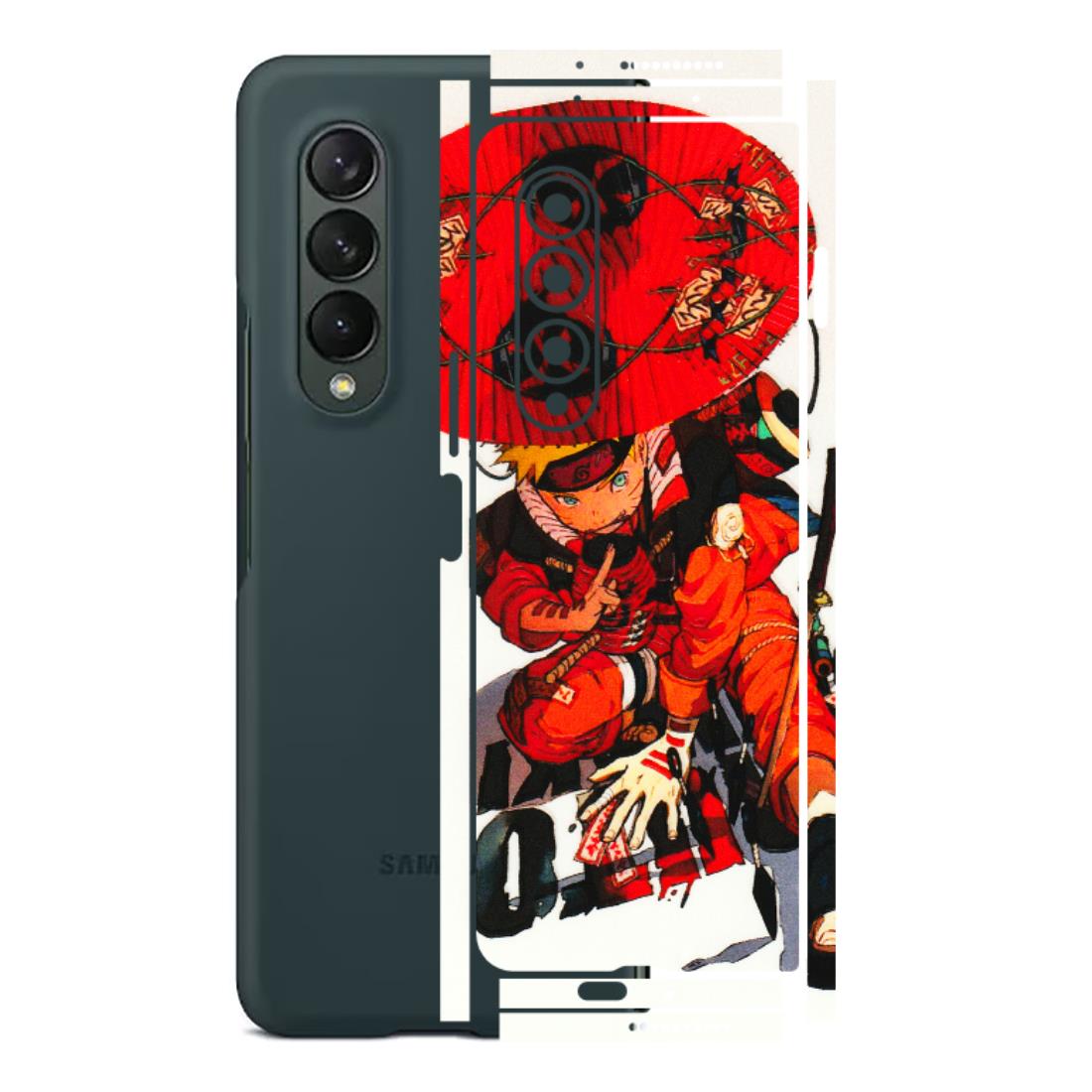 Samsung M/F/Note/Flip and C Phone Skins (All Models) - Naruto - 3D Embossed Finish (L-208) Samsung Galaxy Z Fold 3