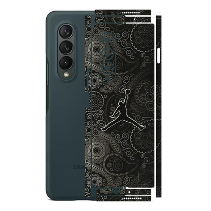 Samsung M/F/Note/Flip and C Phone Skins (All Models) - Basketball Player Artwork - 3D Embossed Finish (L-215) Samsung Galaxy Z Fold 3