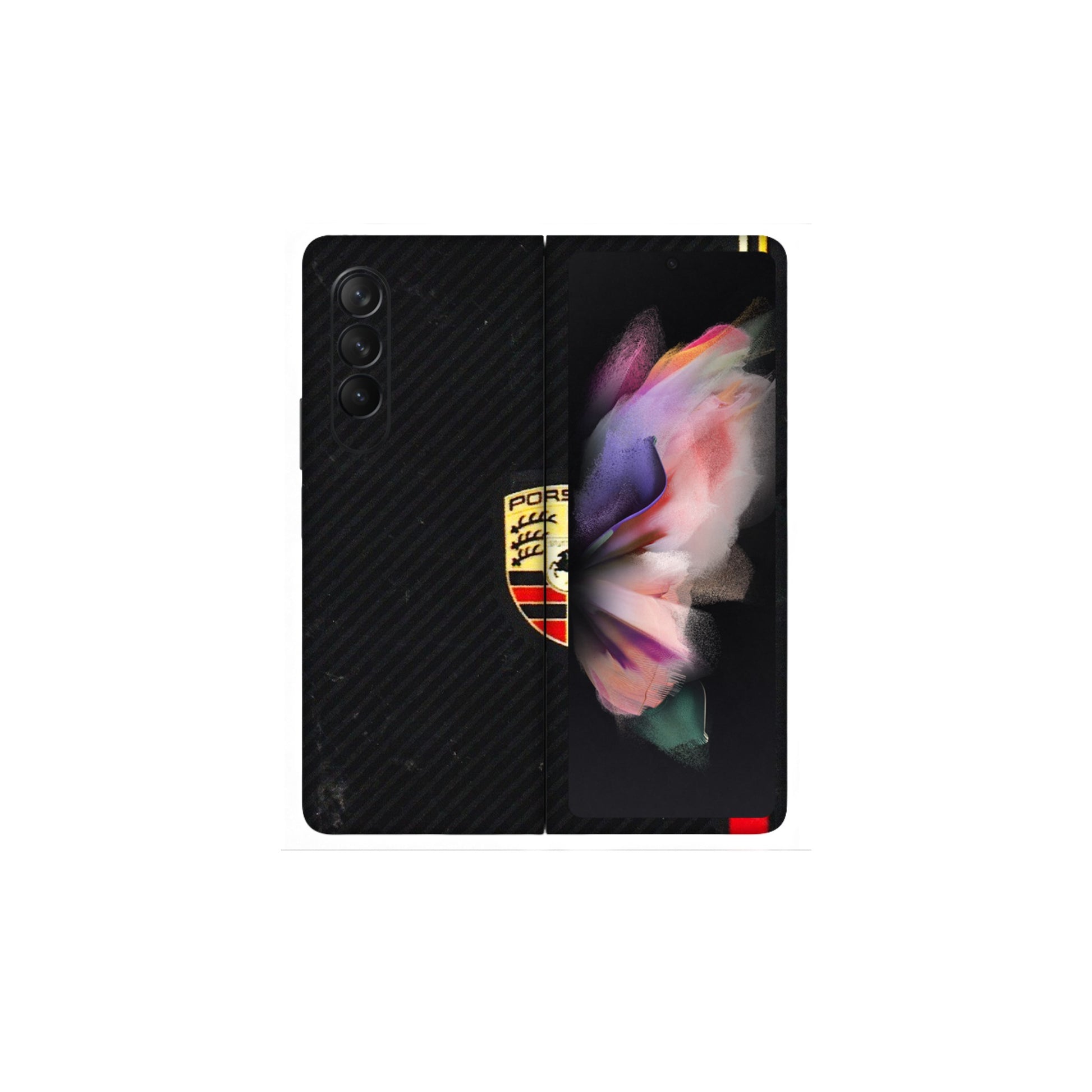 Samsung M/F/Note/Flip and C Phone Skins (All Models) - Premium Porsche - 3D Embossed Finish (L-225) Samsung Galaxy Z Fold 3