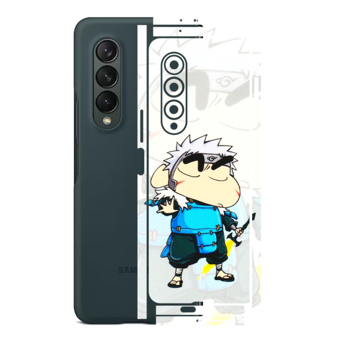 Samsung M/F/Note/Flip and C Phone Skins (All Models) - Angry Young Shinchan - 3D Embossed Finish (L-226) Samsung Galaxy Z Fold 3