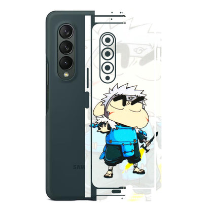 Samsung M/F/Note/Flip and C Phone Skins (All Models) - Angry Young Shinchan - 3D Embossed Finish (L-226) Samsung Galaxy Z Fold 3