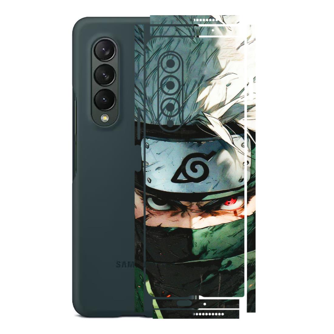 Samsung M/F/Note/Flip and C Phone Skins (All Models) - Kakashi Red Eye Focus - 3D Embossed Finish (L-227) Samsung Galaxy Z Fold 3