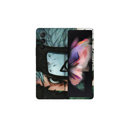 Samsung M/F/Note/Flip and C Phone Skins (All Models) - Kakashi Red Eye Focus - 3D Embossed Finish (L-227) Samsung Galaxy Z Fold 3